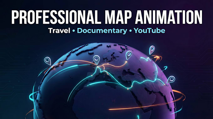 create custom map animation and route animations for videos