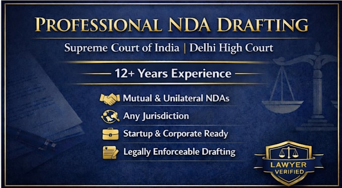 draft a professional nda or confidentiality agreement for your business