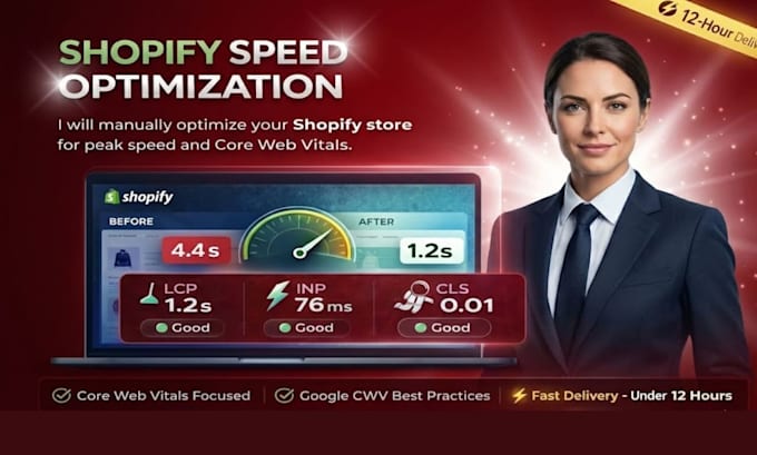 optimize your shopify store speed, fix bugs and boost performance SEO