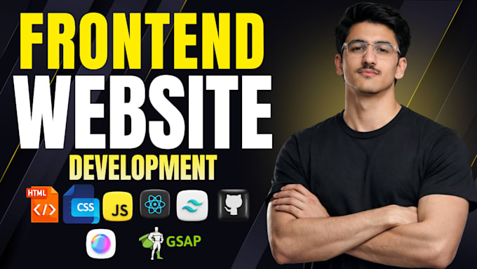 Be your front end developer react tailwind css gsap by Saim_meor323 ...