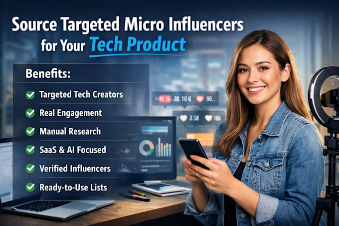 source targeted micro influencers for your tech product