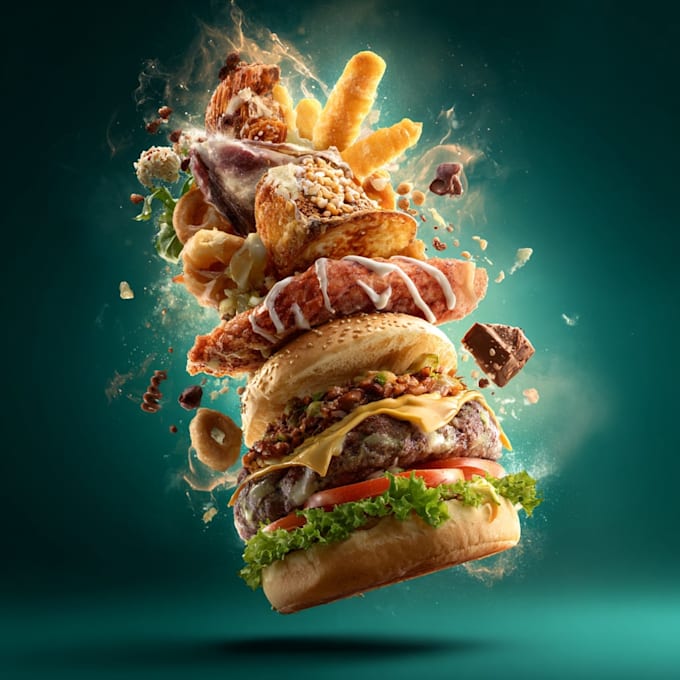 design food flyer poster and banner