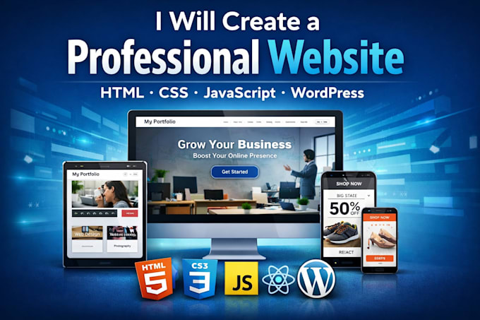 build a responsive website using HTML CSS js