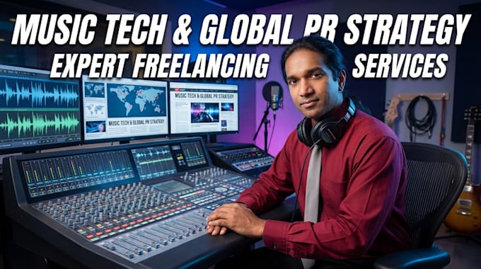 develop your music tech strategy, ai production workflow, and global PR