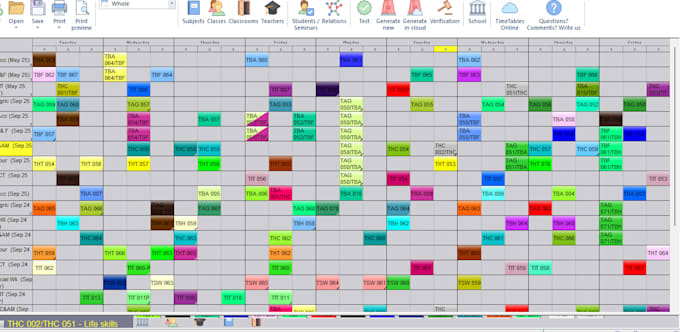create clash free schedules for schools using asc timetables software