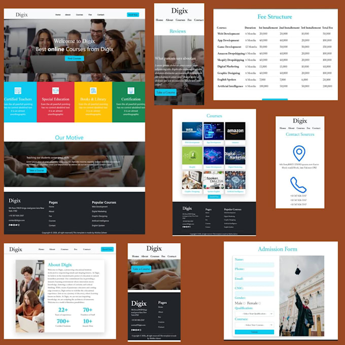 design a modern UI for your website