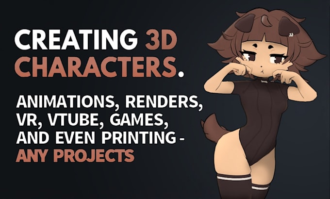 build custom 3d character with rigging