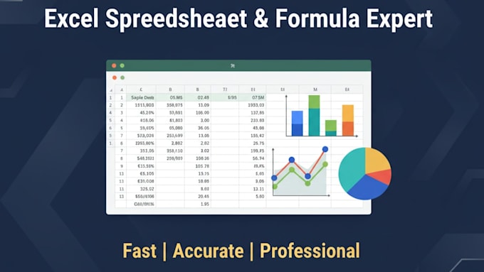 create professional excel spreadsheets and formulas