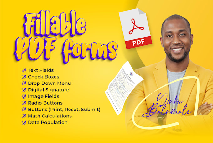 create professional fillable PDF forms, interactive and branded