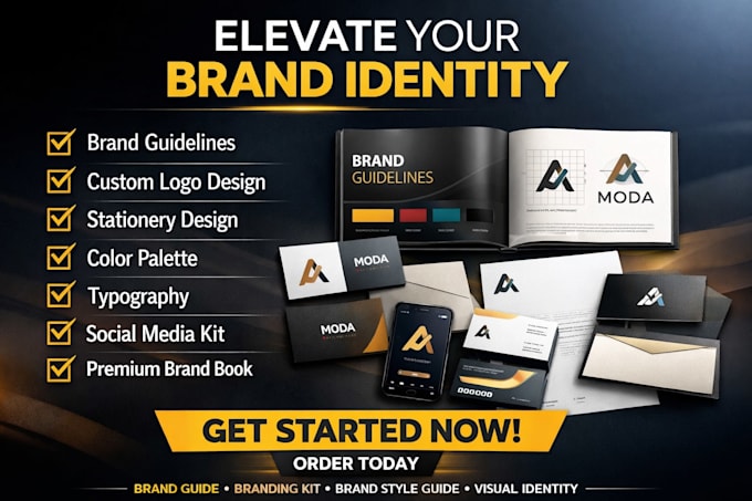 design visual branding, brand guidelines and visual identity