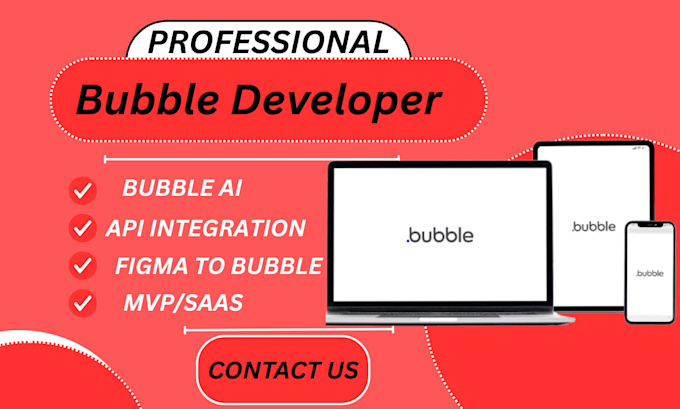 develop bubble website and mvp as bubble io expert