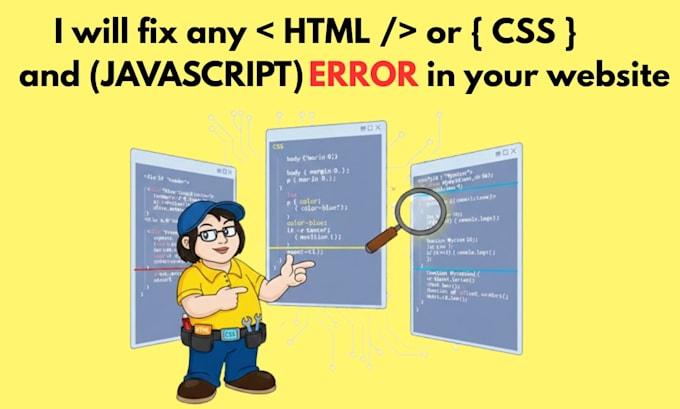 do fix any HTML , CSS and javascript code in your website