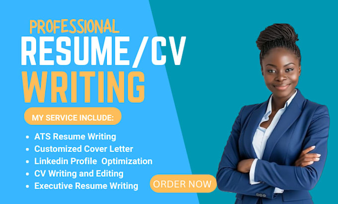 write executive resume customized cover letter and linkedln optimization