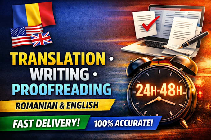 fast translation, writing, proofreading