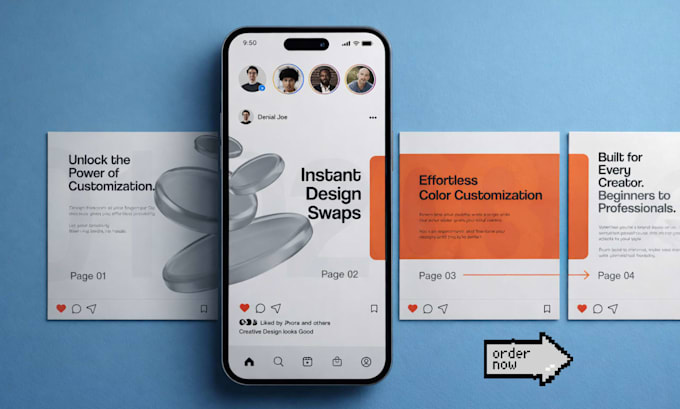 Design instagram carousel, carousel post, instagram post, and social ...