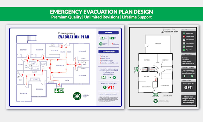 create a professional emergency evacuation plan for your building