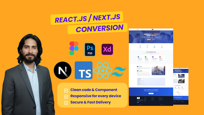 convert figma to pixel  perfect react or next  js with tailwind