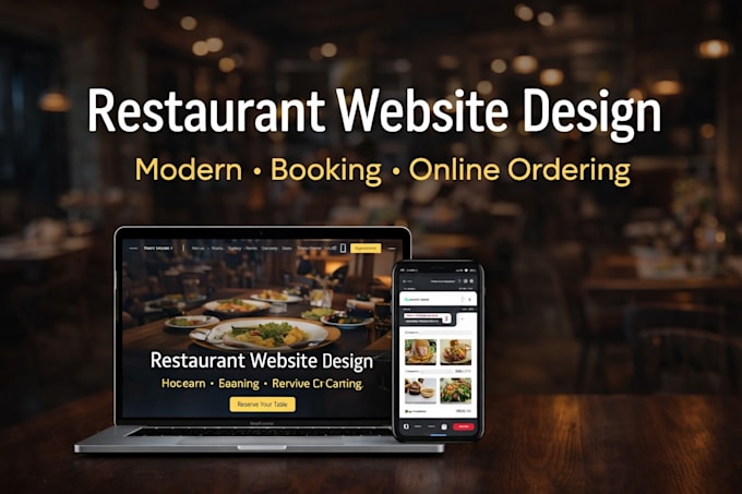 create a professional restaurant website with booking and online ordering