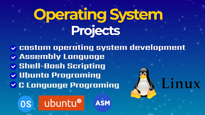 do operating system, c language, linux projects