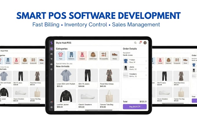 develop a custom mobile pos app and inventory system