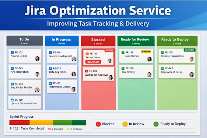 optimize jira setup for better task tracking and delivery