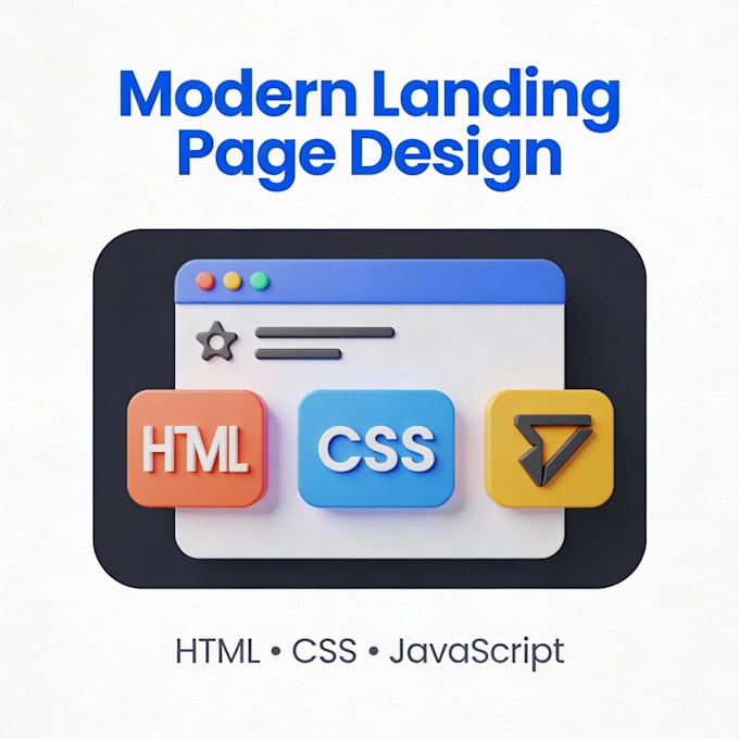 create a modern responsive landing page using HTML CSS and javascript