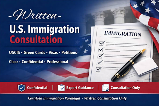 provide a written US immigration consult