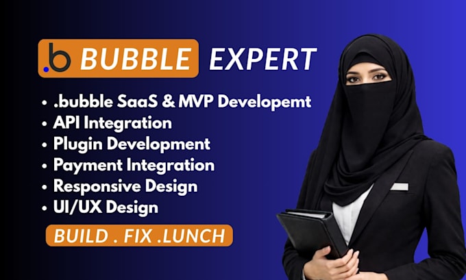 bubble saas mvp developer bubble io web app landing page expert bubble expert