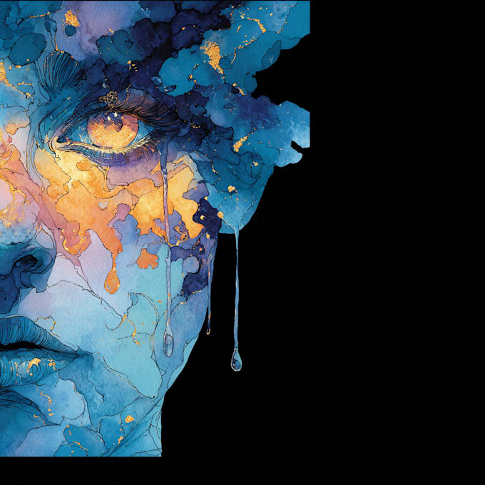 draw watercolour illustration for anything