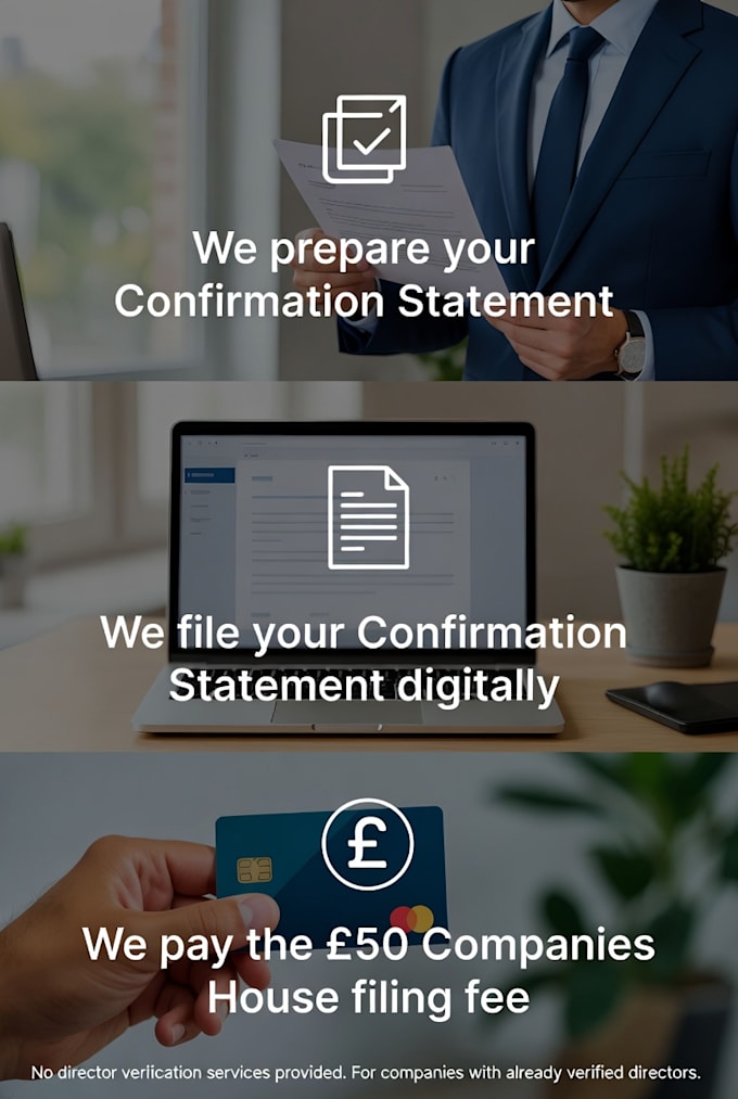 file UK company confirmation statement for you