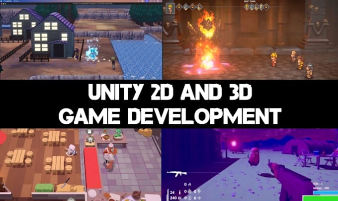 create a functional 2d game, 3d game for mobile, web or PC with unity engine
