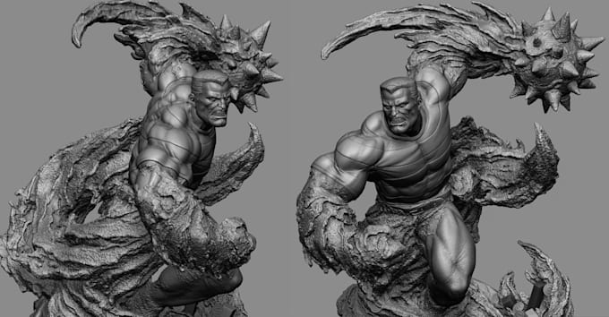 do 3d character sculpt for printing