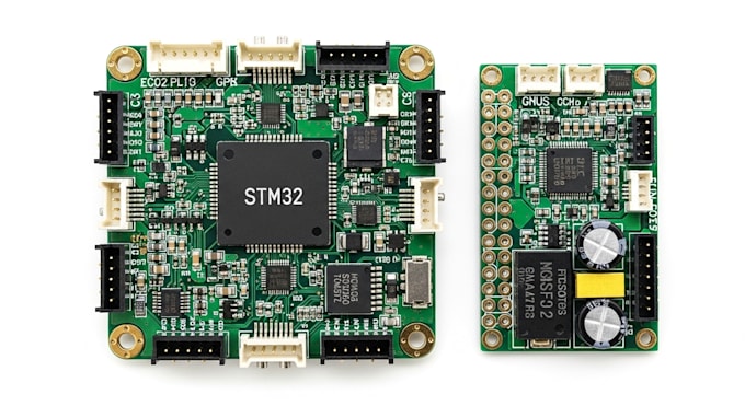 design esc and drone flight controller pcb, stm32 schematic, pixhawk firmware