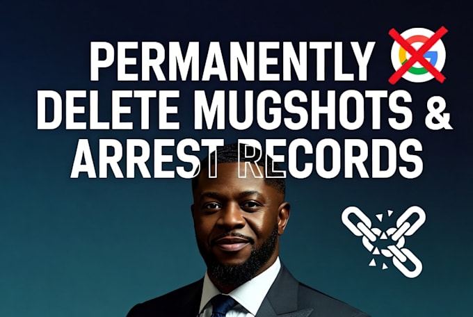 permanently delete mugshots arrest records negative articles bad links