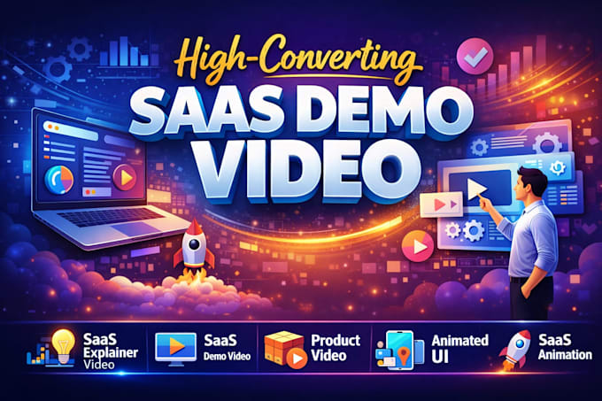 create saas explainer video and animated product demo video
