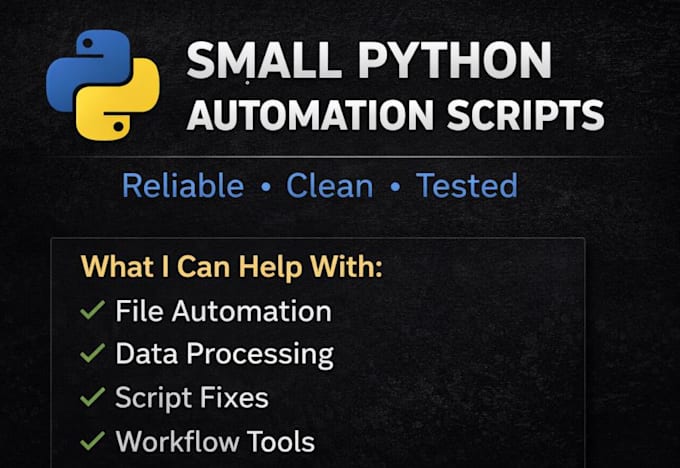 create small python automation scripts for simple tasks