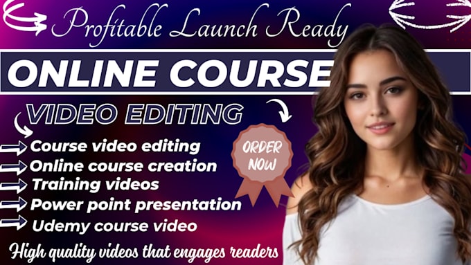 online course video editing online course creation explainer training video PPT