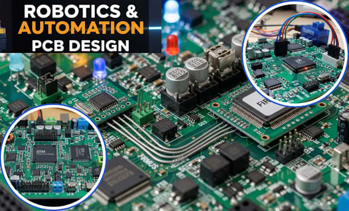 design custom robotics and automation electronics with pcb and embedded firmware