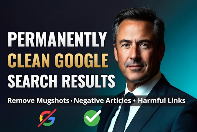 permanently clean google search results by removing mugshots negative articles
