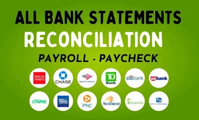reconcile bank statement PDF to editable format
