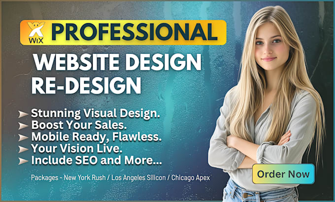 design or redesign your professional wix website as a wix expert