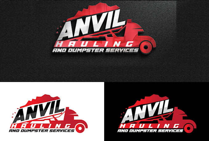 design excellent transportation, truck logo
