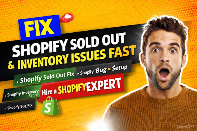 fix shopify sold out, inventory issues, bug fix and shopify store