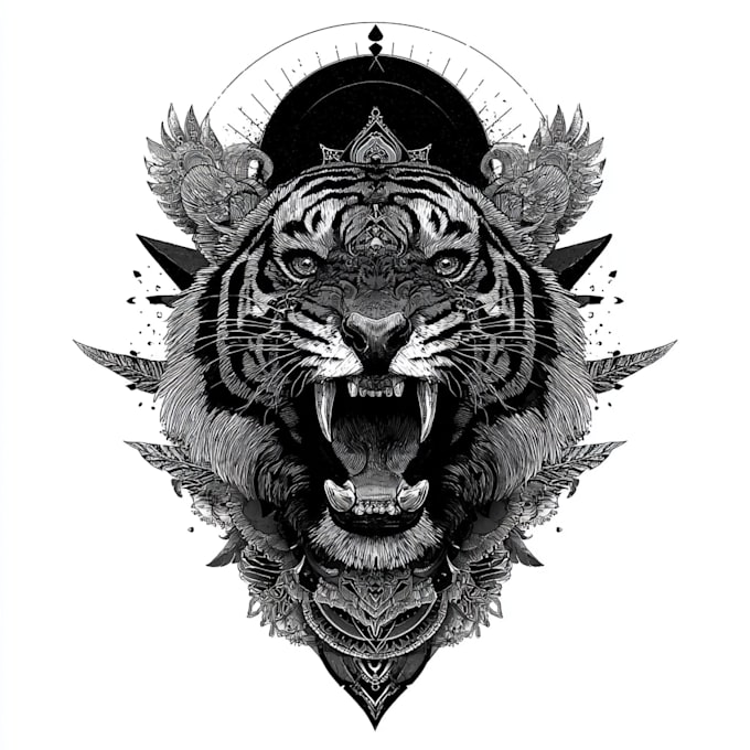 design unique realistic tattoo design for your project