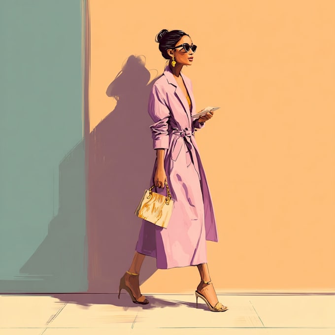 draw a fashion illustration or sketch