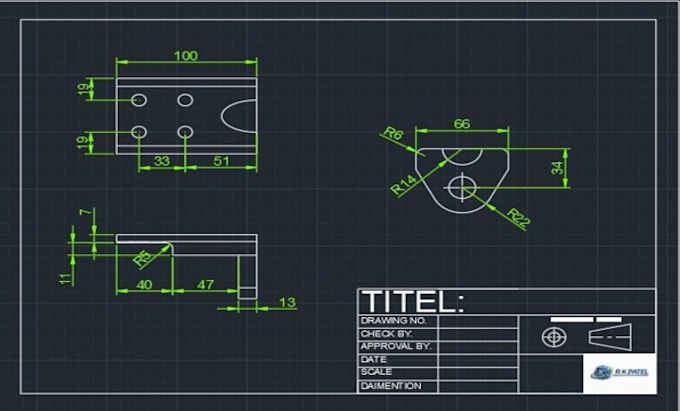 do professional autocad 2d drawing