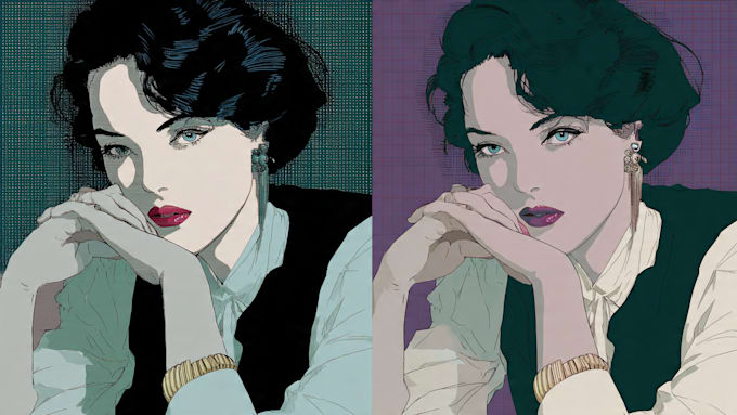 convert your photo into patrick nagel art