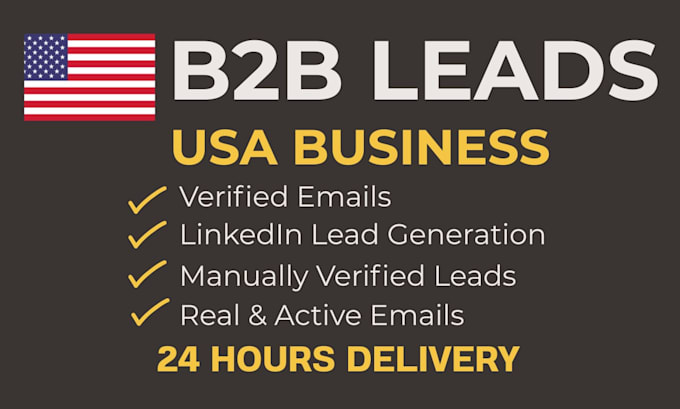 provide targeted b2b leads and linkedin leads for USA businesses