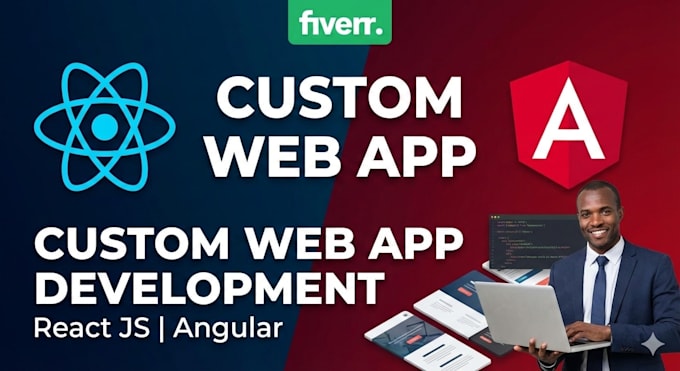 build a responsive react js or angular web application
