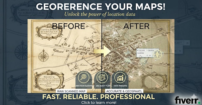 georeference images, and rasters using arcgis professionally